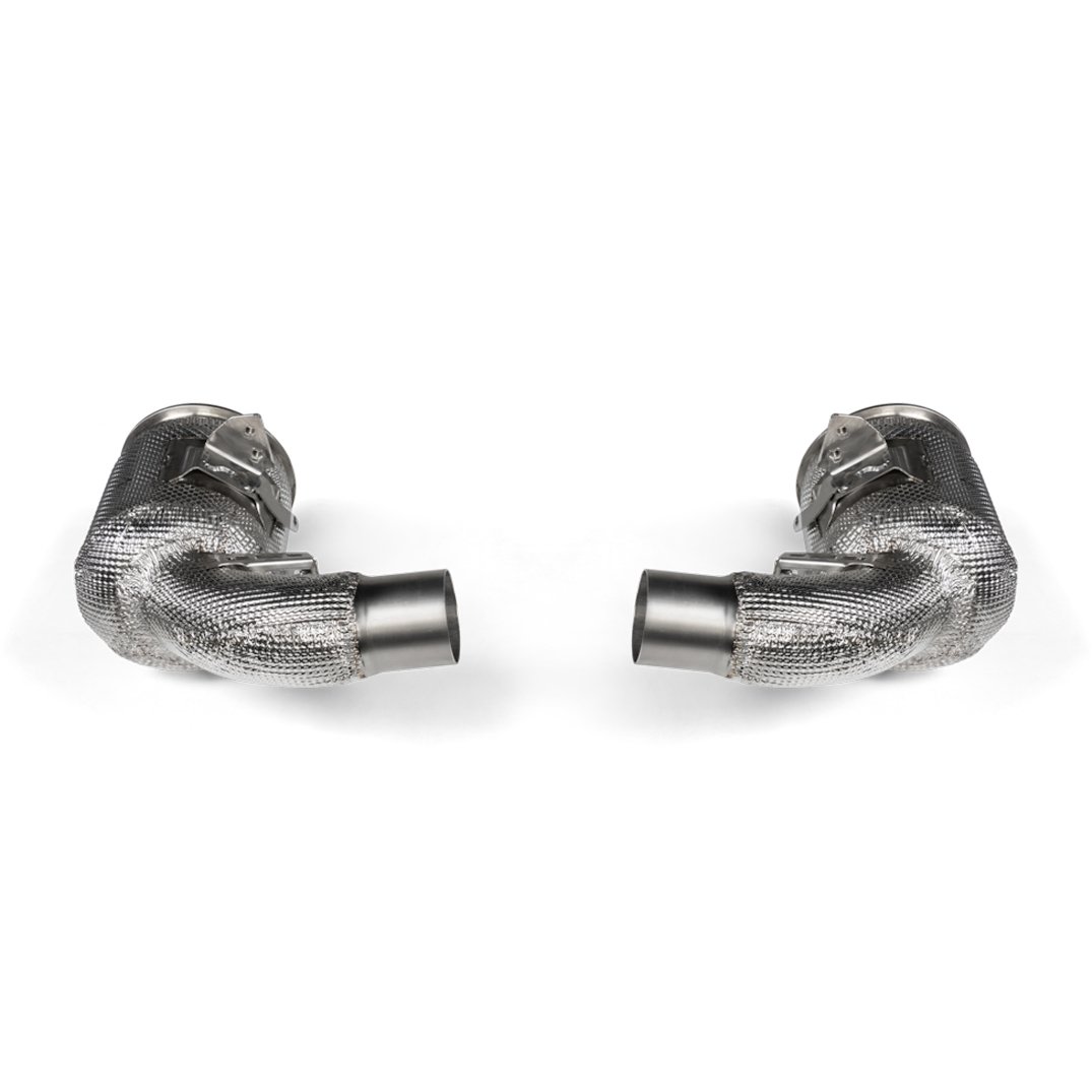 Akrapovič Link Pipe Set w Cat (SS) - Porsche 911 Turbo / Turbo S / Cabriolet / Sport Classic (992) Akrapovič Link Pipe Set w Cat (SS) - Porsche 911 Turbo / Turbo S / Cabriolet / Sport Classic (992) - Image 1